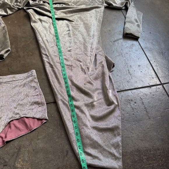 Vivienne Westwood 3105$ A/W 2014 NWT Silk Metallic Dress w/ Shorts - Picture 6 of 16